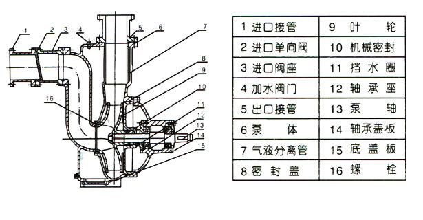 ZW型自吸式无堵塞合欢app下载污免费版（结构图）