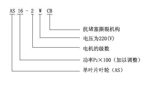 AS/AV型潜水式合欢app下载污免费版型号意义