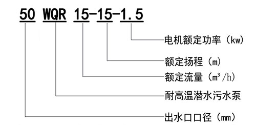 WQR耐高温潜水合欢app下载污免费版型号意义